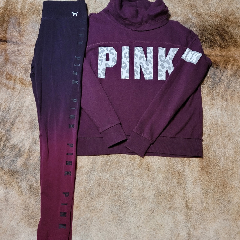 PINK hoodie and legging set